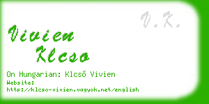 vivien klcso business card